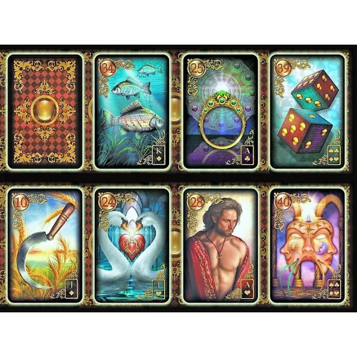 Gilded reverie Lenormand (Золоті мрії Ленорман). Карти Таро. Ciro Marchetti