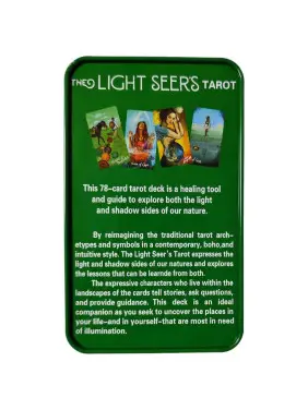 The Light Seer`s Tarot. Карти Таро з кольоровим зрізом в металевій коробці