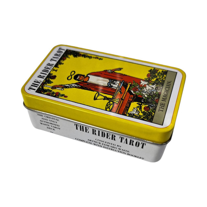 The Rider Tarot. Карти Таро з кольоровим зрізом в металевій коробці