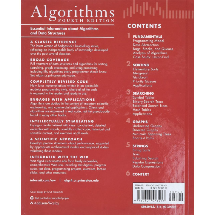 Algorithms (4th Edition)  Robert Sedgewick, Kevin Wayne