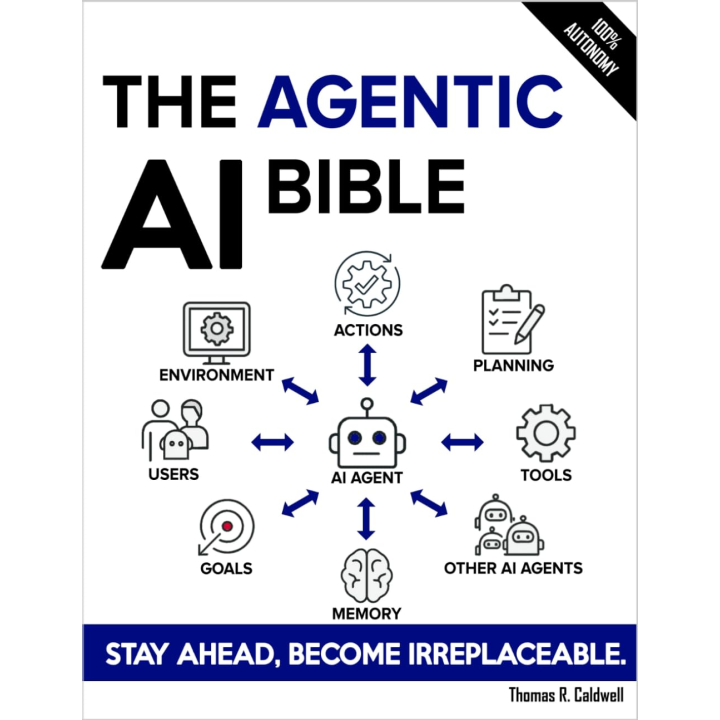 The Agentic AI Bible: The Complete and Up-to-Date Guide to Design, Build, and Scale Goal-Driven, LLM-Powered Agents that Think, Execute and Evolve.  Thomas R. Caldwell 