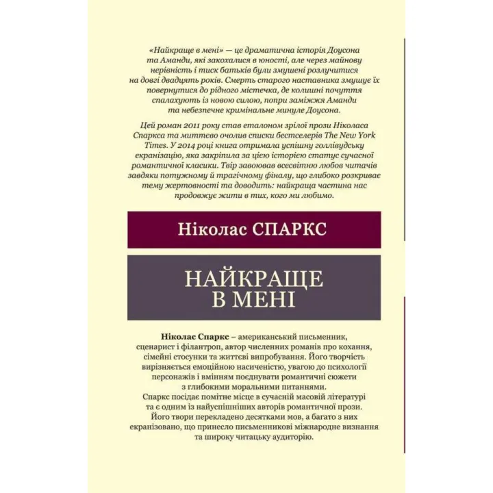 Лучше всего во мне. Николас Спаркс (Мировая Классика)